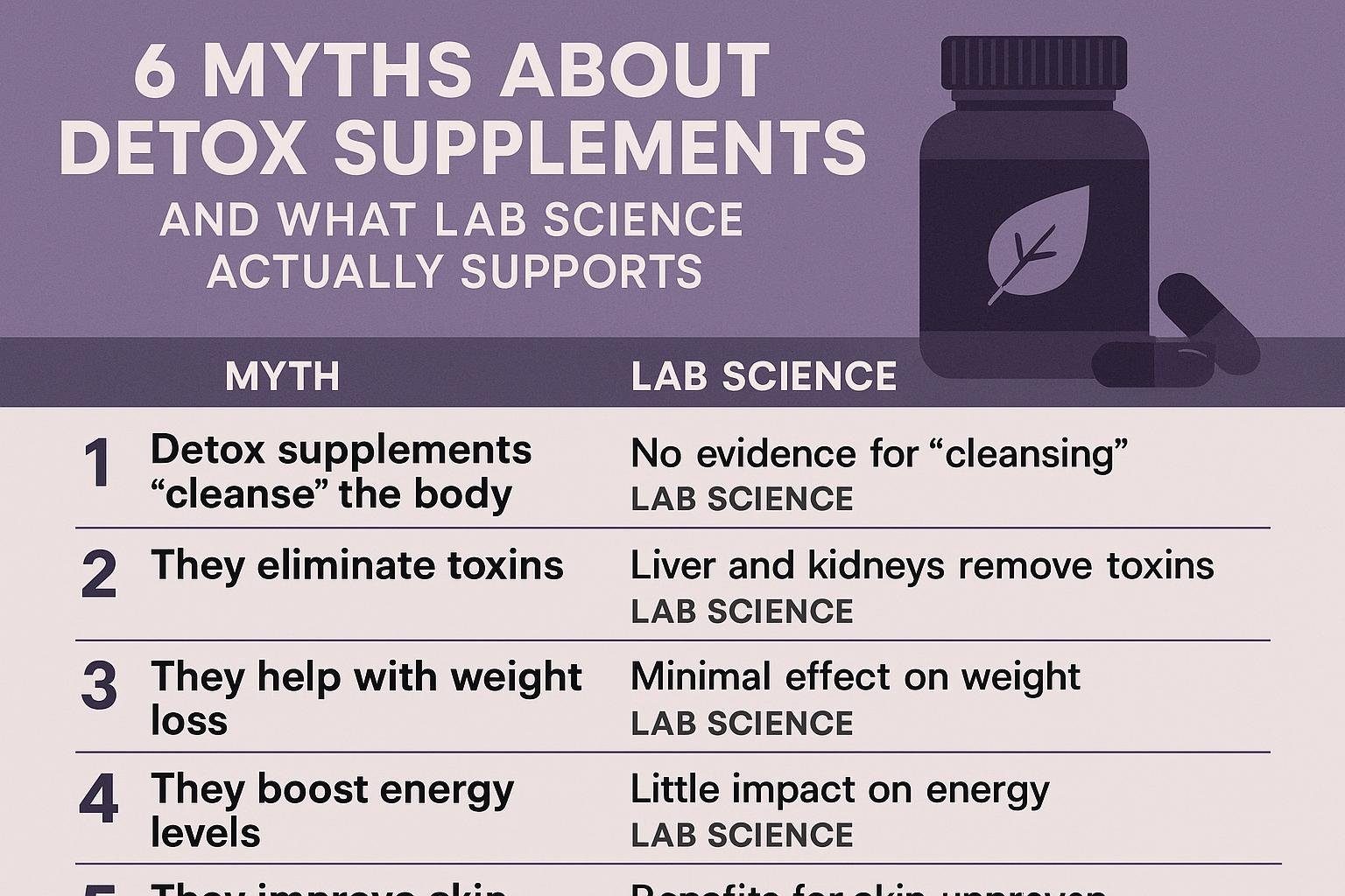 Detox Supplements Myths
